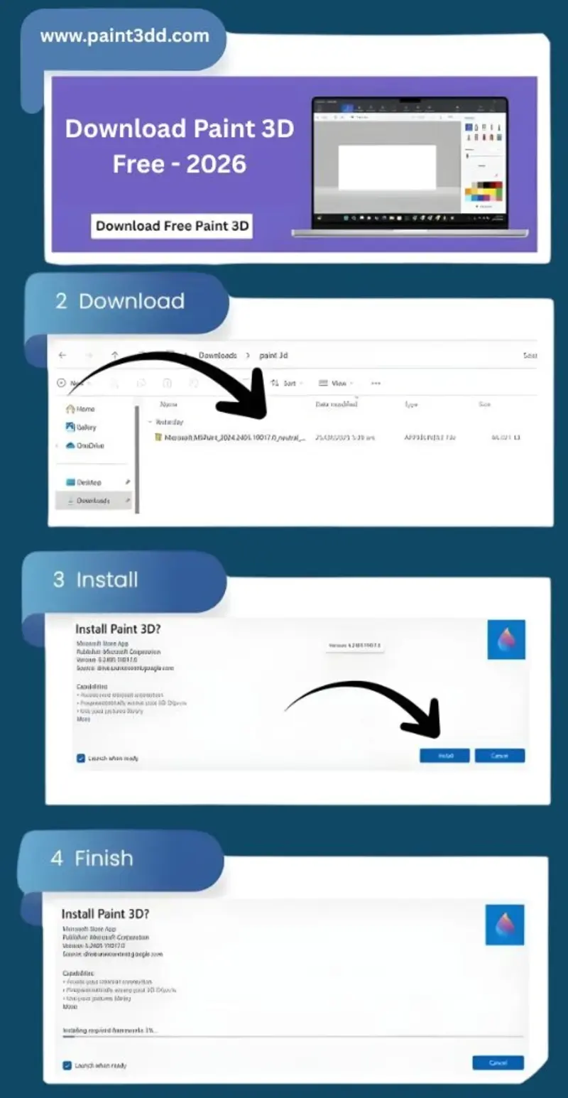How to Download and Install Paint 3D on Windows 11 & 10 How to Download and Install Paint 3D on Windows 11 & 10